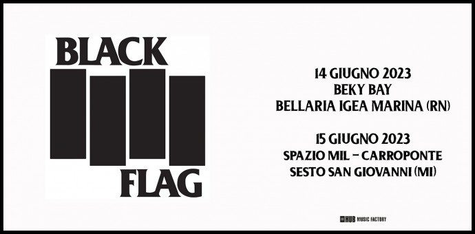 Black Flag: la band simbolo dell'hardcore punk torna in italia